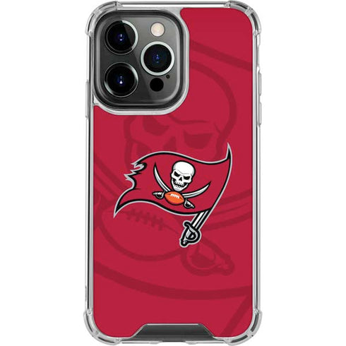 NFL Tampa Bay Buccaneers Double Vision iPhone 15 Pro Clear Case